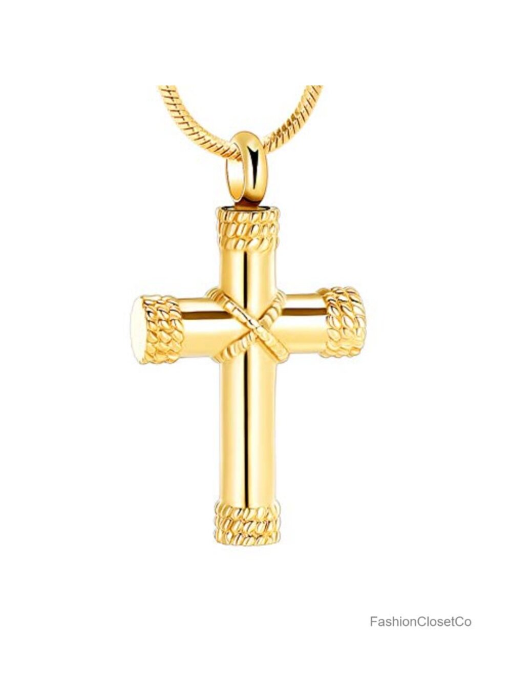 316L Stainless Steel Cremation Urn Pendant Necklace Memorial Keepsake Engravable